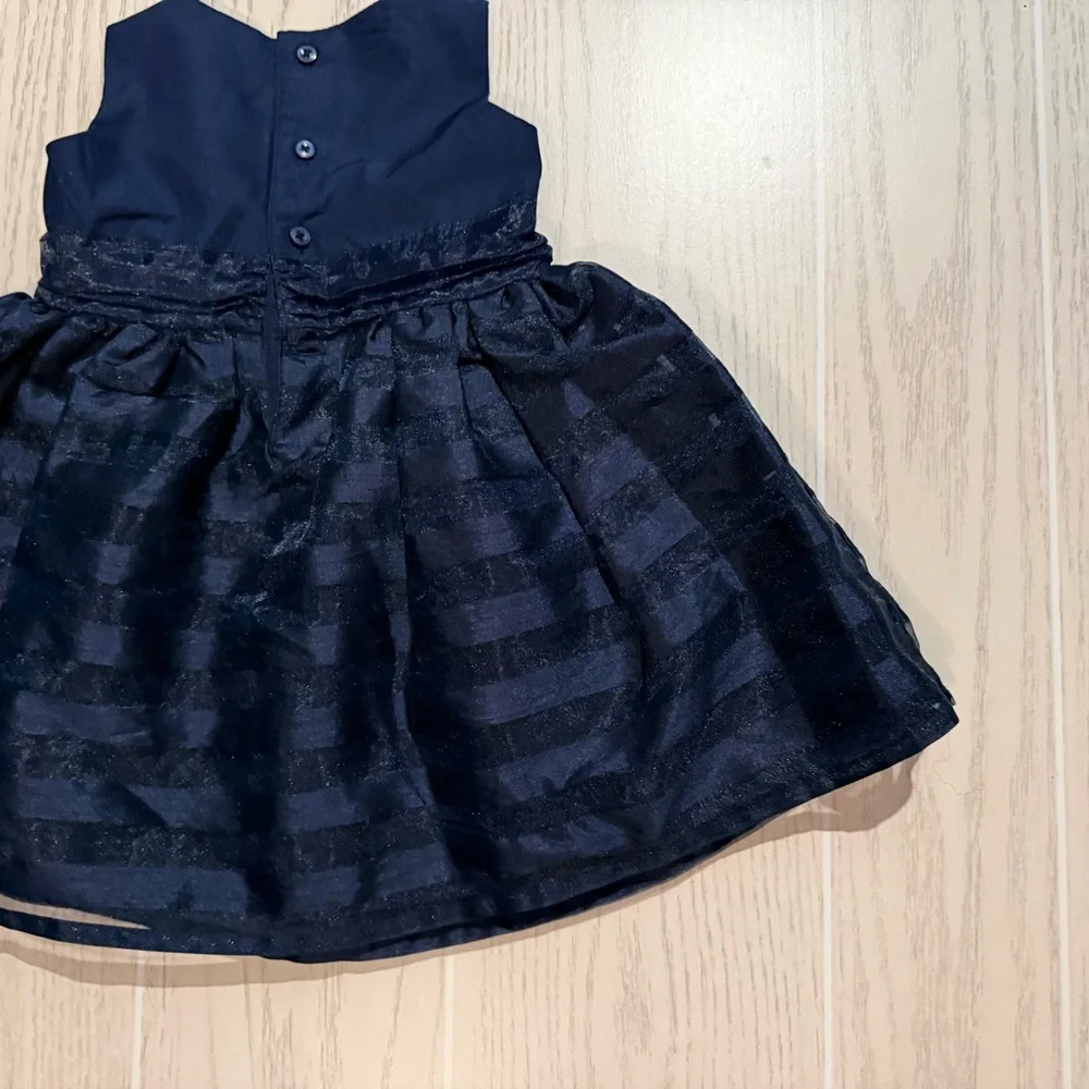 Carter’s Dress Baby Girl Size 9 Months Navy‎ Blue Party Wedding Special Occasion